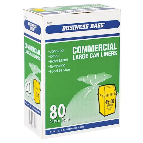 Berry Plastics Berry Plastics 6033096 45-50 gal Commercial Drum & Can Liners Twist Tie - Pack of 80 6033096 - main
